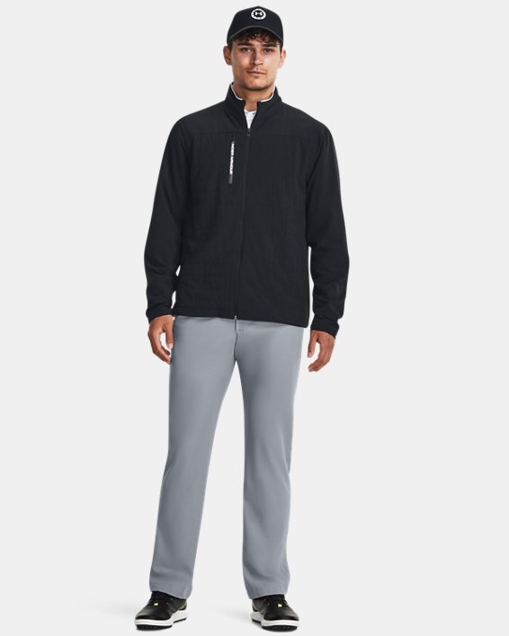 Under Armour Storm Revo Golf Jacket - Grey/White Under Armour Storm Revo Golf Jacket - Grey/White
